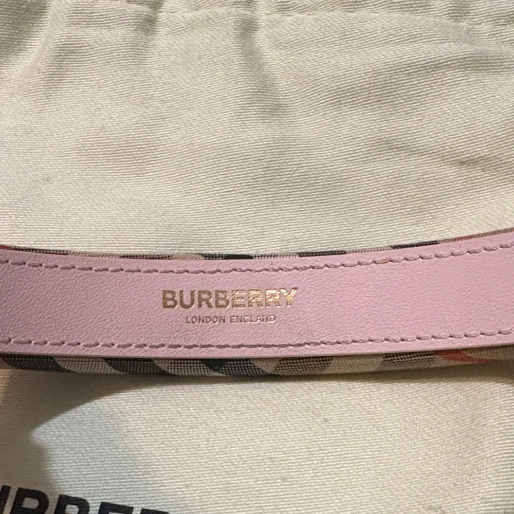 Burberry Kids Pink Trim Classic Check Headband